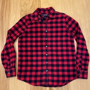 LANDS’ END Checked Flannel Shirt